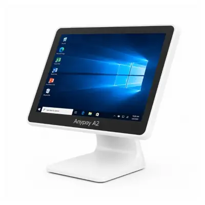 AnyPay A2 15.6" Intel Core i5 7. Nesil Tek Ekran POS PC – 8 GB RAM – 128 GB mSATA SSD – Beyaz